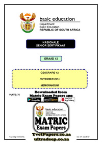Geography P2 Nov 2014 Memo Afr.pdf